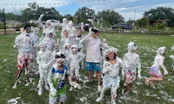 At Wolf Ranch in Georgetown, Texas, the Shaving Cream & Water Balloon War was a great way to kick off a Labor Day weekend. At Wolf Ranch in Georgetown, Texas, the Shaving Cream & Water Balloon War was a great way to kick off a Labor Day weekend.
