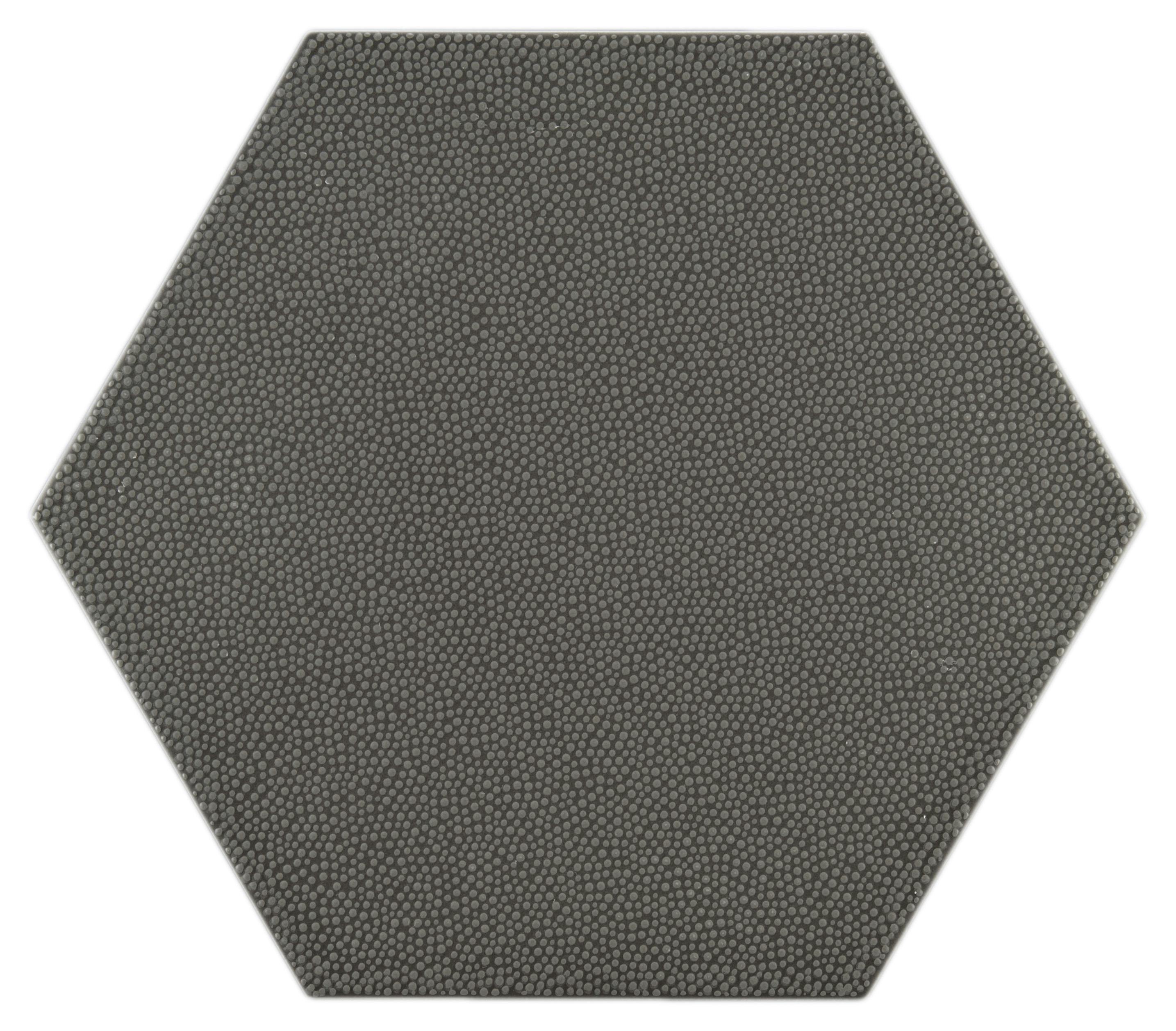 Ann Sacks Paradigm Field 9 37x10 87x0 37 Hexagon Charcoal Pebbled