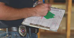 Building inspector on the jobsite Building inspector on the jobsite
