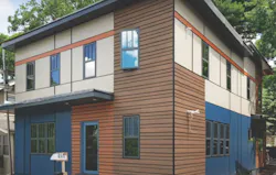 LEED Completed project with PVC siding cladding LEED Completed project with PVC siding cladding