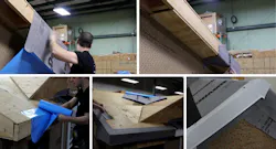 wrapping a roof wrapping a roof