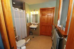 Remodeled bathroom for disabled family Remodeled bathroom for disabled family