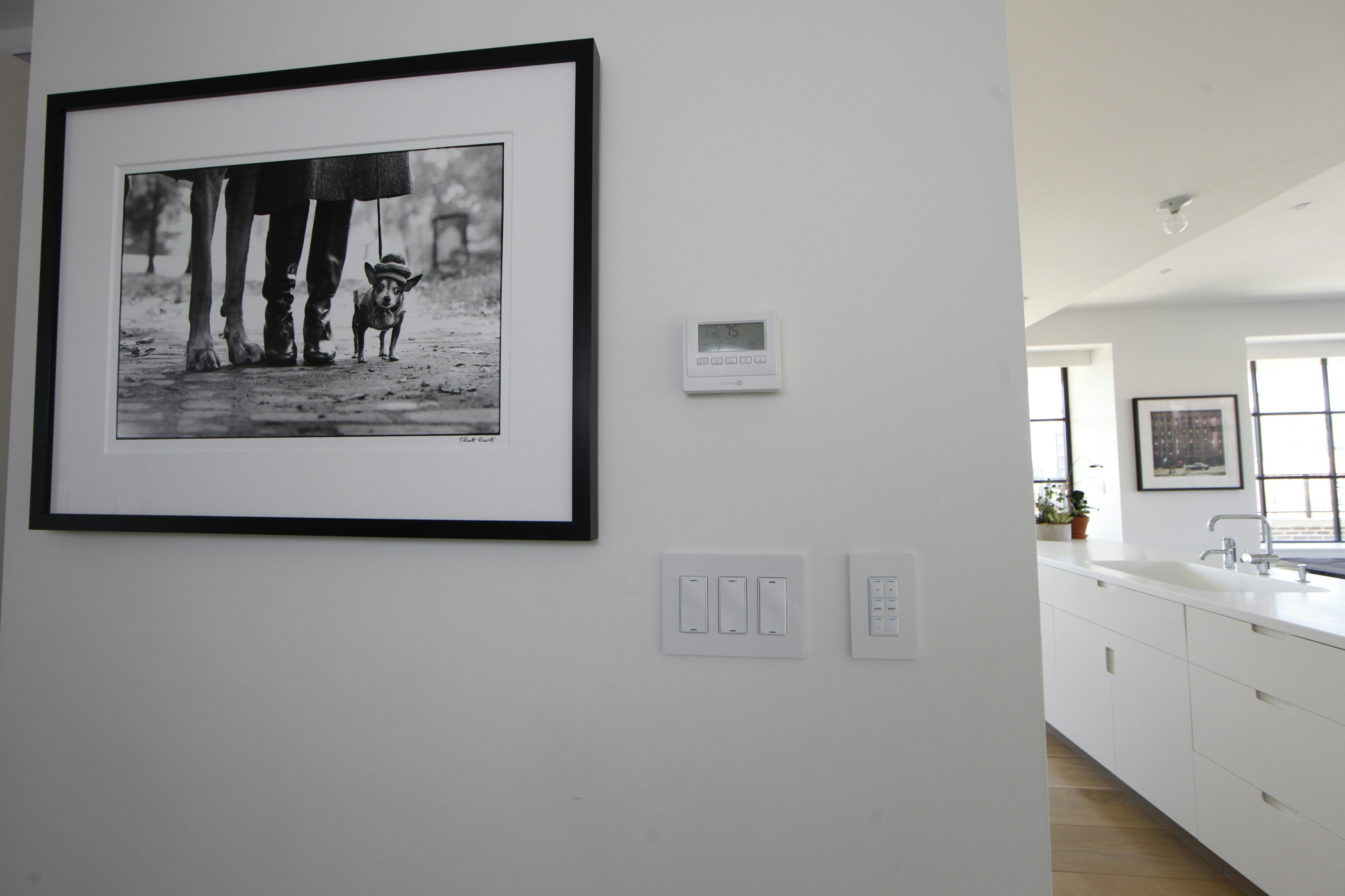 Lighting, entertainment, climate, and sercuity control can be delivered via keyp