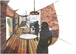 This Paper 53 sketch by Pollard illustrates how the app enables users to render, This Paper 53 sketch by Pollard illustrates how the app enables users to render,