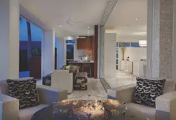 This refurbished space on the backside on the home opens to a spacious lanai via pocket sliding glass doors. This refurbished space on the backside on the home opens to a spacious lanai via pocket sliding glass doors.