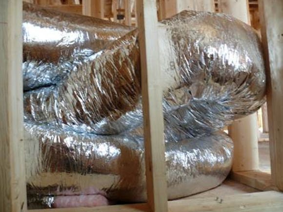 Crimped flexible ducts