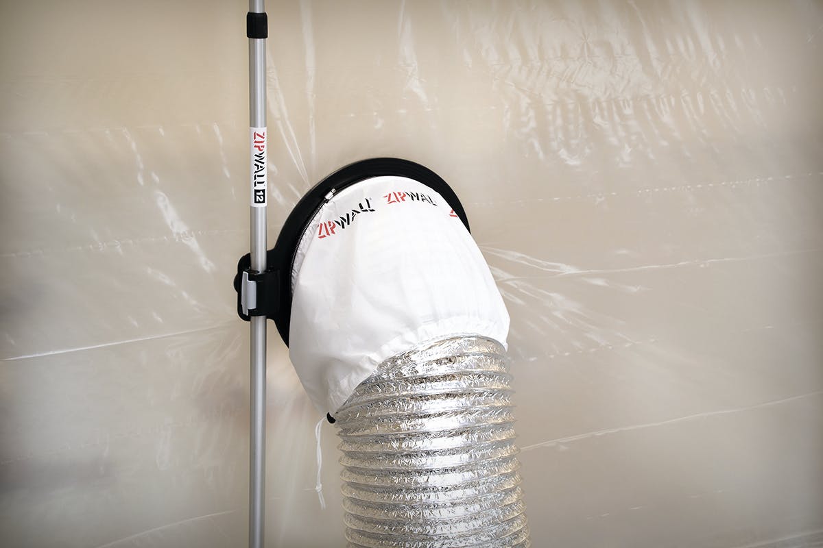 zip wall dust barrier passthrough makes it easier for remodelers