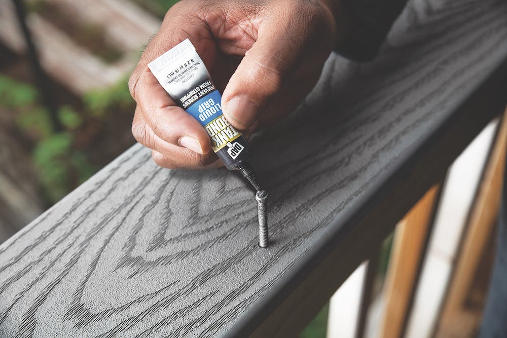 liquid grip is part of DAP's tank bond line