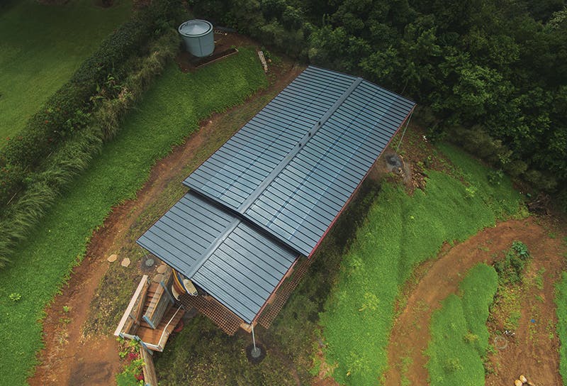 No glass, wo wracking, and one-quarter the weight of silicon panels