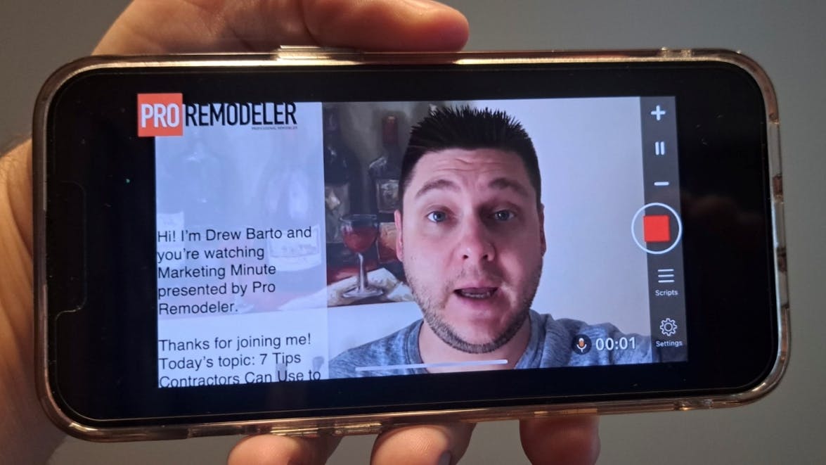 Teleprompter For Video app helps contractors make better videos