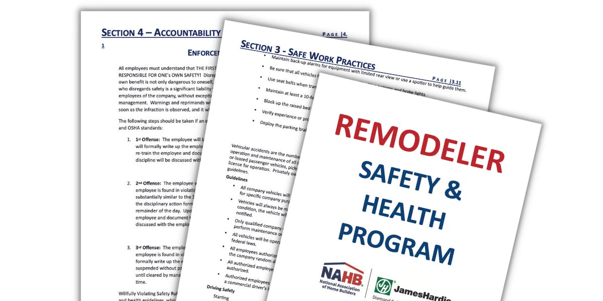 remodeler jobsite safety plan