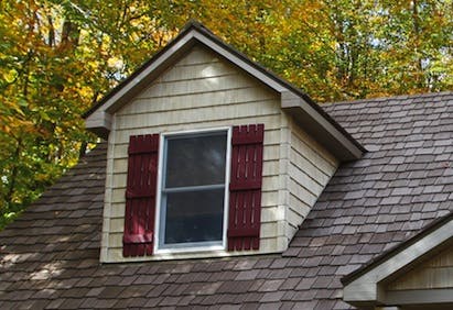Roof & Dormer Close Up, In Spire Cedar Shake By Tapco 2