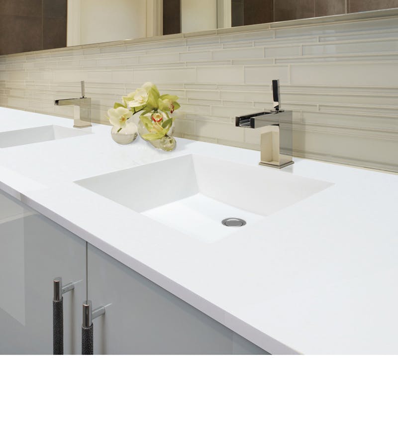 4 Petra Counter Sink Dual Bowls H