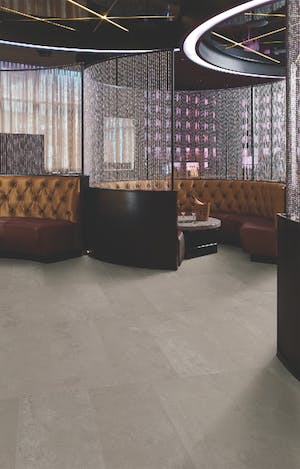 Tile sizes in Crossville's Empire porcelain tile line run the gamut from large format&mdash;like the tile shown here&mdash;to small mosaics.