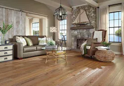 Carlisle’s new collection of wood flooring is made from 9-inch wide heart pine. Carlisle’s new collection of wood flooring is made from 9-inch wide heart pine.