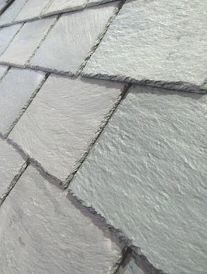 Ply Gem engineered slate roof close-up photo.