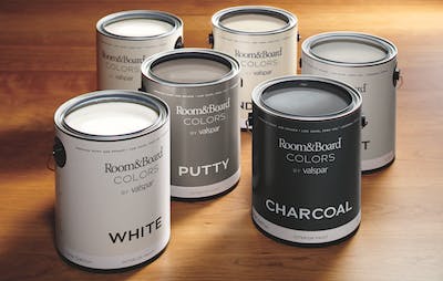 Valspar has teamed up with Room & Board to offer a new line of paints.
