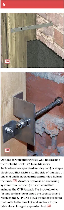 Create a drainage plane and rebuild with water-tolerant materials Create a drainage plane and rebuild with water-tolerant materials