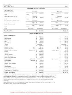 remodel estimate example remodel estimate example