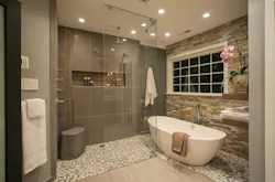 2015 Design Awards, Virginia, Michael Nash Design Build & Home, bathroom remodel, tub adn shower view 2015 Design Awards, Virginia, Michael Nash Design Build & Home, bathroom remodel, tub adn shower view
