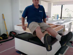 Harrell kitchen remodel test countertop for load Harrell kitchen remodel test countertop for load