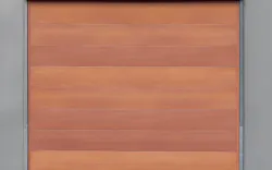 A Close Up Shot Of What Appears To Be A Warm Orange And Brown Sealed Grained Cedar Wood, Which Is In Fact Metal Siding From Mac Metal A Close Up Shot Of What Appears To Be A Warm Orange And Brown Sealed Grained Cedar Wood, Which Is In Fact Metal Siding From Mac Metal