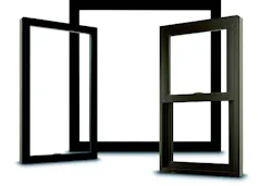100 Series Casement and Picture Window in black. 100 Series Single-Hung Window with a terratone exterior and sandtone interior. 100 Series Casement and Picture Window in black. 100 Series Single-Hung Window with a terratone exterior and sandtone interior.