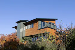 Elevator Addition. An elevator shaft on the exterior minimizes interior structural modifications and provides simple access to the third-floor primary suite. Elevator Addition. An elevator shaft on the exterior minimizes interior structural modifications and provides simple access to the third-floor primary suite.