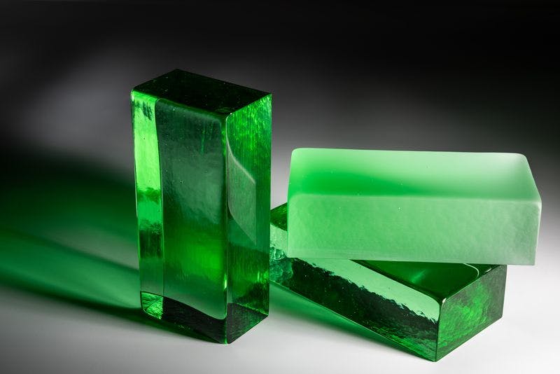 Glen-Gery Emerald Green Venetian Glass Brick