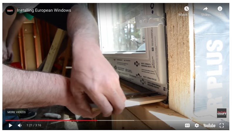 Installing Innie Windows Continuous Exterior Insulation