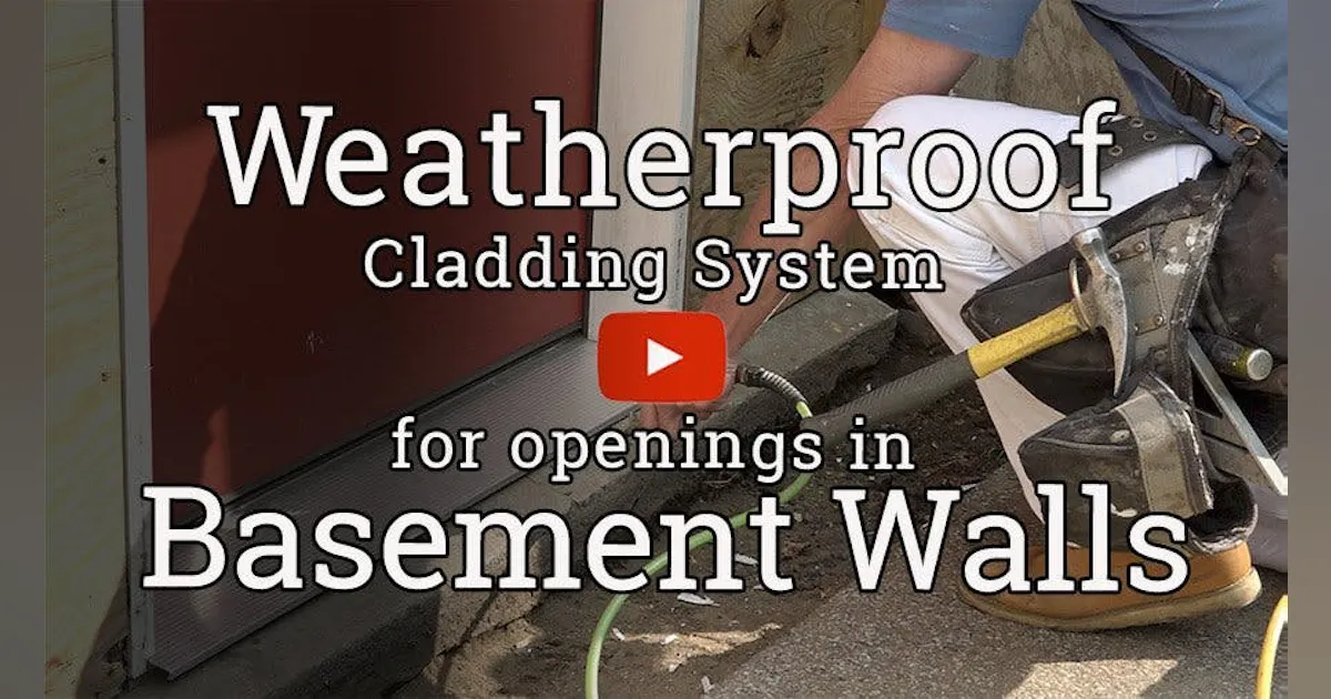 A Weatherproof System for Framing a Garage Door Basement Wall Opening ...