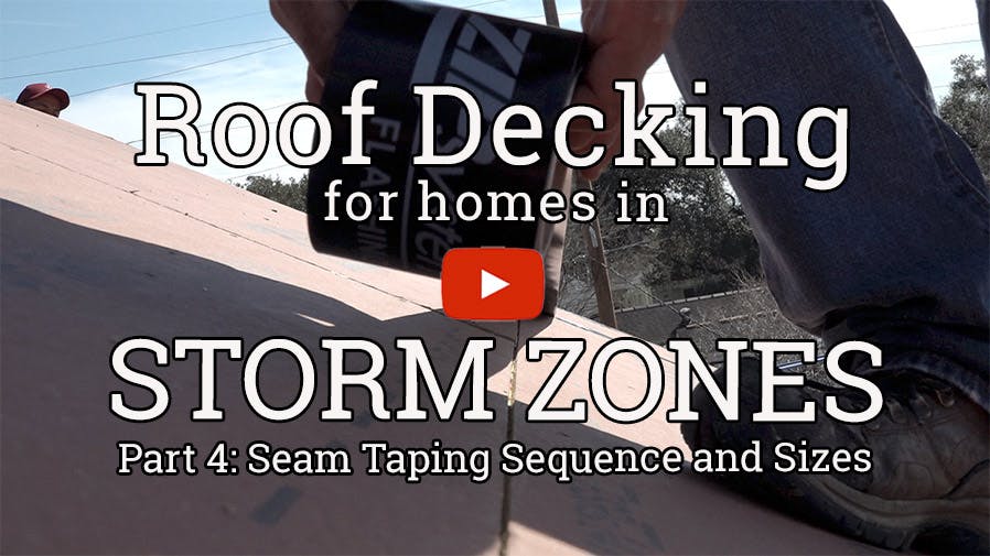 Roof Deck 4 Taping Sequence Sizes 0