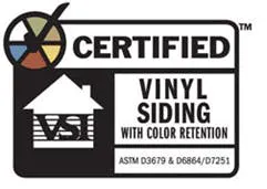 Vinyl color retention label Vinyl color retention label
