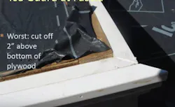 Don't do this to eaves membrane! Don't do this to eaves membrane!