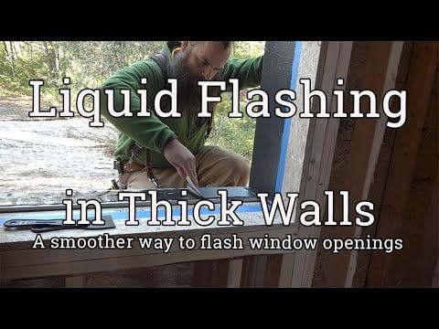 Liquid Flashing a Window Opening in a Double-Stud Wall | Pro Trade Craft