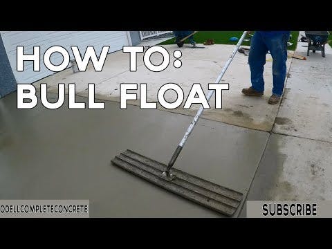 How to Finish a Concrete Slab with a Bull Float | Pro Trade Craft