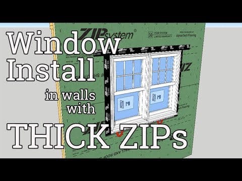 A Window Install in a Thick ZIP Wall | Pro Trade Craft