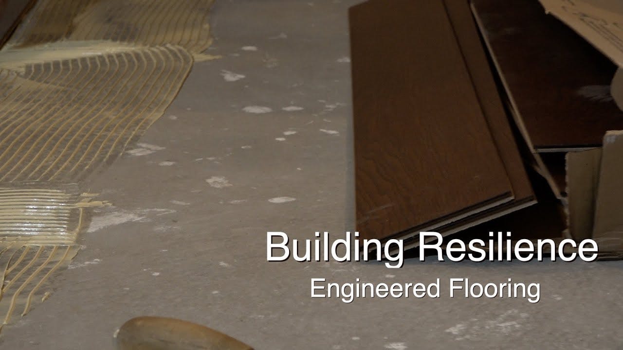 Install Glue-Down Engineered Flooring on A bConcrete Slab (Building Resilience 4)