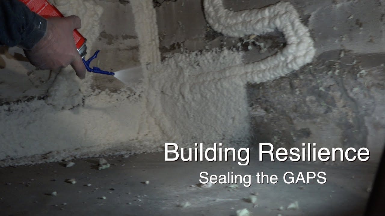 Seal Leaks from a Distance with GreatStuff WIDE (Building Resilience)