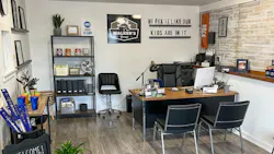 Inside the waiting area of Walker's Garage. Inside the waiting area of Walker's Garage.