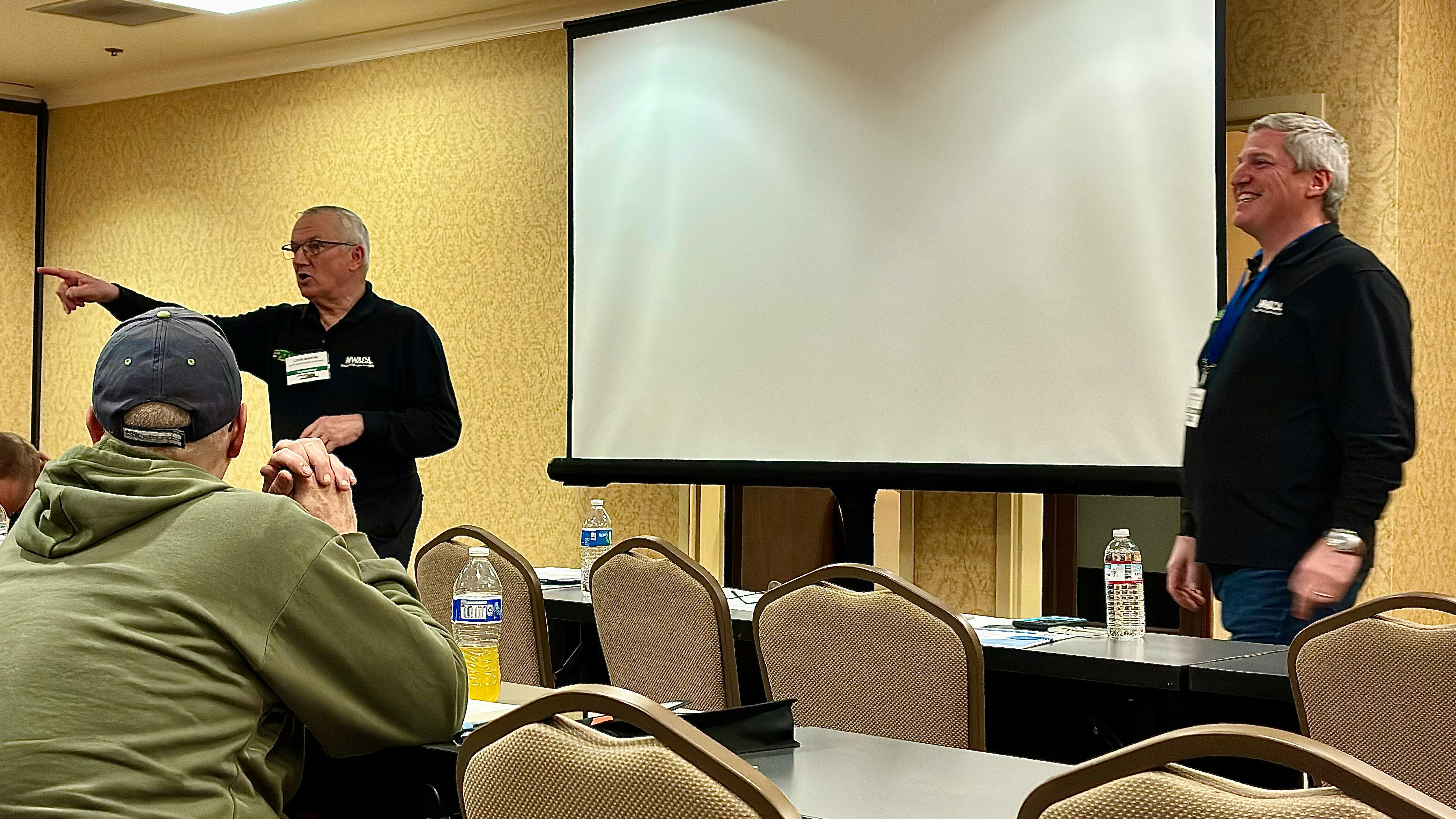 Leon Martin (left) and Micah Strom (right) at ATE Seattle.