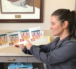 Ra’Chelle provides periodontal patient education Ra’Chelle provides periodontal patient education