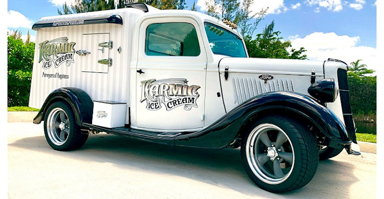 Karmic Delivering Nostalgia With 1935 Ford Ice Cream Truck Refrigerated Transporter