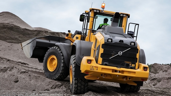 The Volvo L110H wheel loader