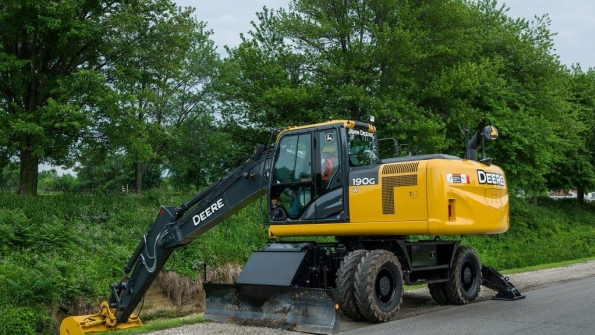 Deere expects construction equipment such as its new 190G wheel loader to increase by about 5 percent in 2015