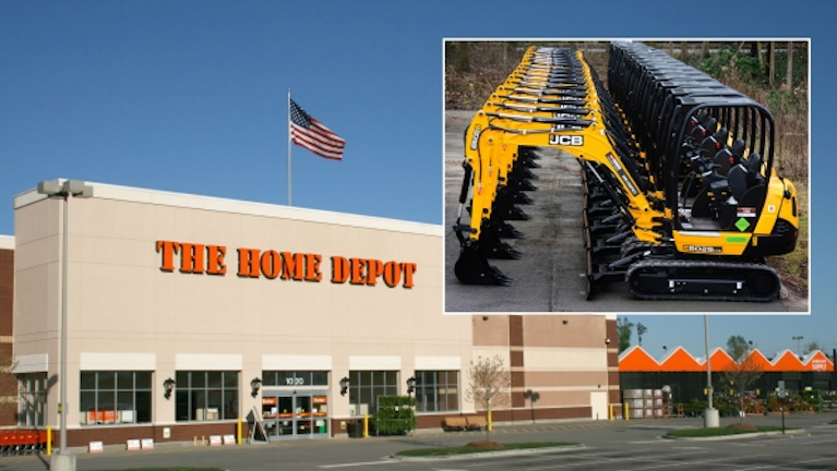 Jcb Compact Excavators Join Home Depot Rental Fleets Rental Equipment Register