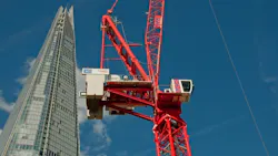 HTC39s Wolff 700 B luffer jib crane in front of London39s landmark The Shard at the adjacent construction site of London Bridge Station HTC39s Wolff 700 B luffer jib crane in front of London39s landmark The Shard at the adjacent construction site of London Bridge Station