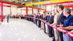 Hilti staff prepares to cut the ribbon at its new Western Hemisphere Product Development and Tool Service Center facility in Irving Texas Hilti staff prepares to cut the ribbon at its new Western Hemisphere Product Development and Tool Service Center facility in Irving Texas