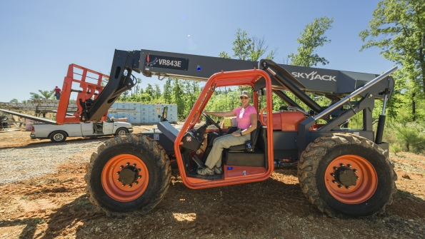 Skyjack39s VR843E telehandler helps Habitat for Humanity build 13 homes within a week39s time for lowincome families in Birmingham Ala