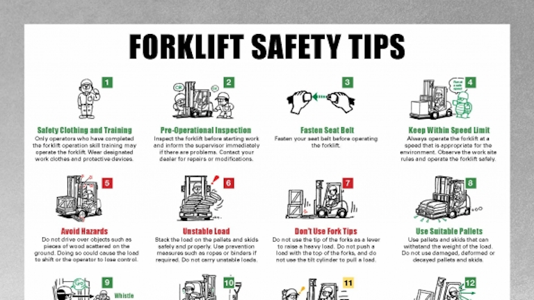 Hyster Co Offers Safety Posters For Forklift Operators And Pedestrians Rental Equipment Register